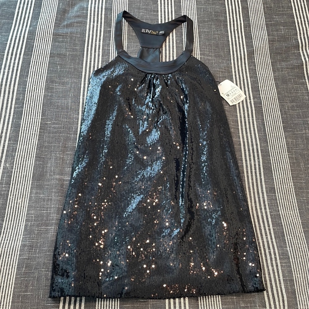 Black sequence dress